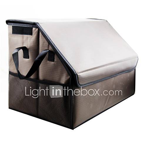 LEBOSHFolding Leather Storage Box Multipurpose Car Trunk