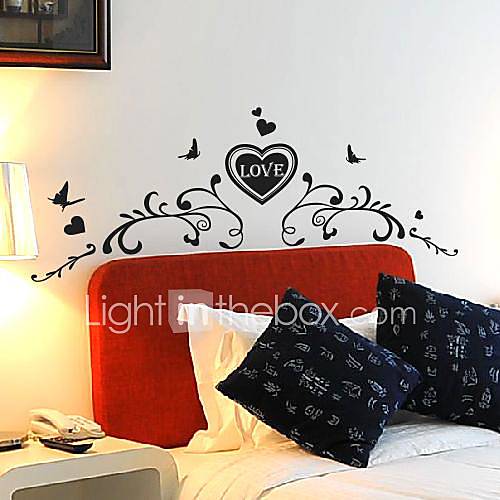 Wall Stickers Wall Decals, Modern Romantic love pattern PVC Wall