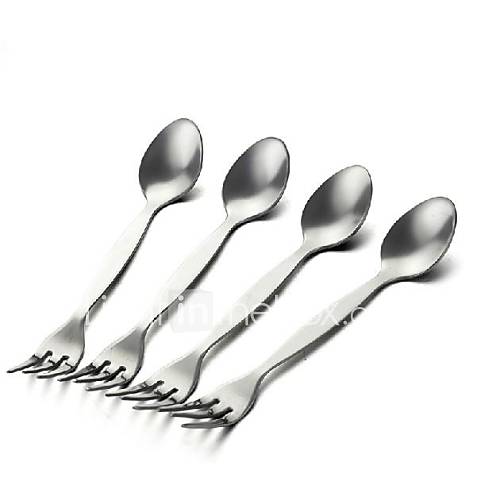 Stainless Steel Spoon Fork One DualPurpose Fork And Spoon 2547651 2017