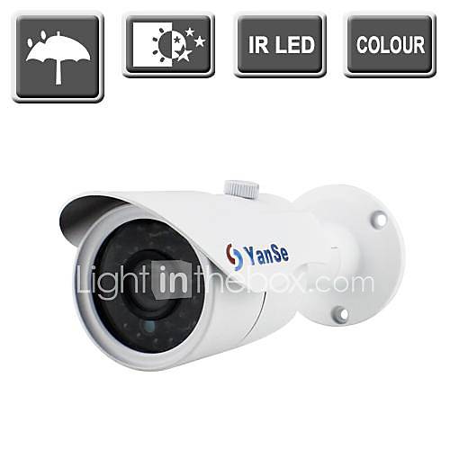 yanse 1000tvl hd caméra IR 24 LED surveillance CCTV balle vision nocturne extérieur / intérieur caméra 731cf