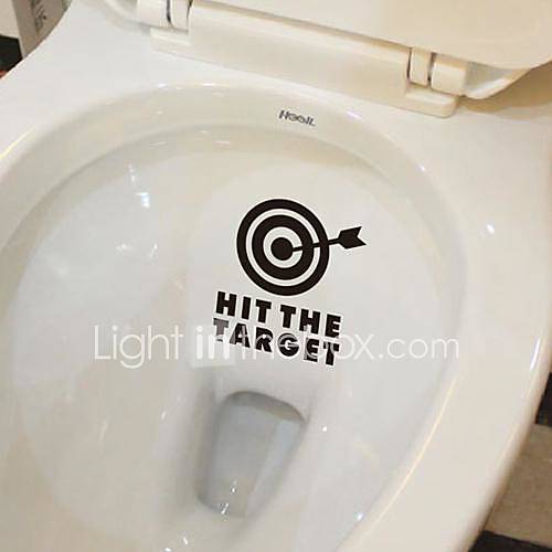 Wall Stickers Wall Decals, Modern Hit the target toilet paste PVC Wall Stickers 2672264 2016 7.99