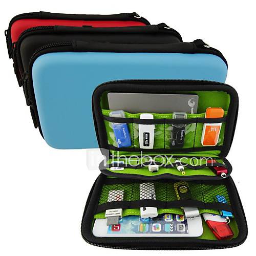 sacs de voyage universels pour les petits appareils électroniques et accessoires ou à l'extérieur (couleur aléatoire)