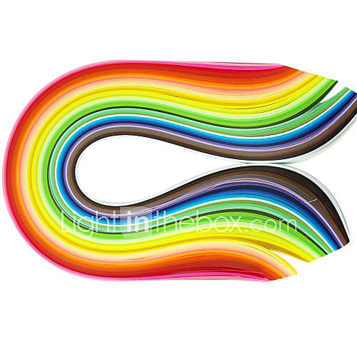 Image de 400pcs 1cmx53cm papier quilling (40 pcs couleur x10 / couleur) de bricolage dÃ©coration d'art