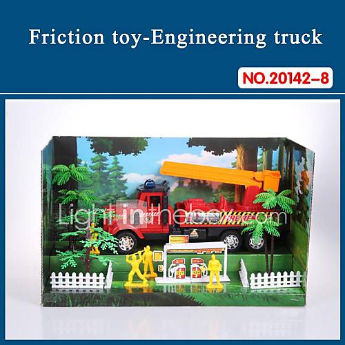 hauteur voiture de jouet de qualité pour les enfants camion de friction avec les outils mis le thème de lutte contre l'incendie 20142-8