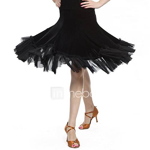 Latin Dance Skirts Women's Performance / Training Velvet Natural M58