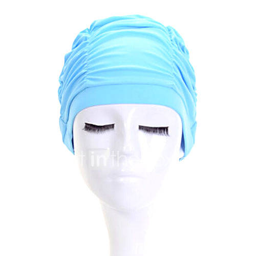 sanqi unisexe fashional imperméable oreille anti-dérapant&cheveux bonnet de bain de protection