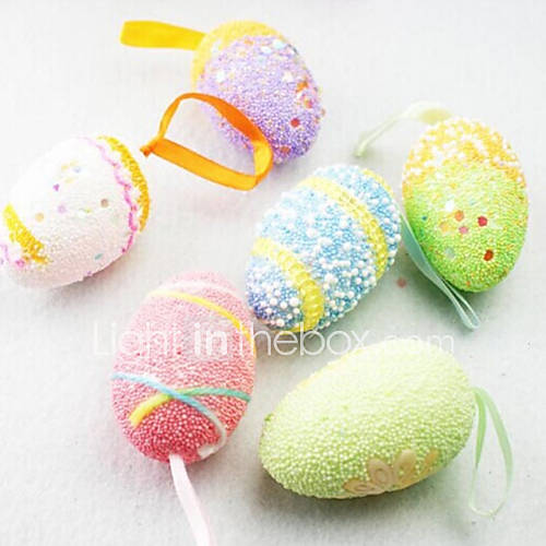 couleur de bonbons de Pâques pendaison d'oeuf décor, couleur aléatoire, 2pcs / sac