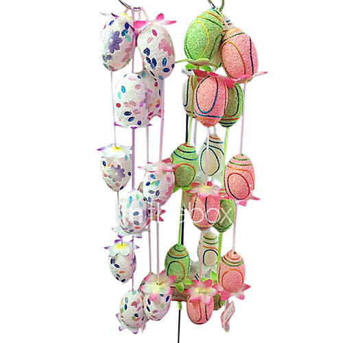 oeufs de pâques et fleurs décoration pendaison d'oeuf, couleur aléatoire