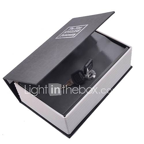 Disguised Dictionary Style Security Safes Cash Stash Safe Box with Key