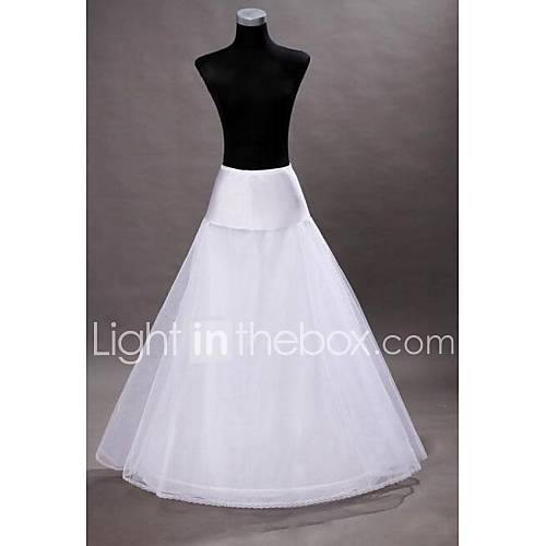 floor length white slip