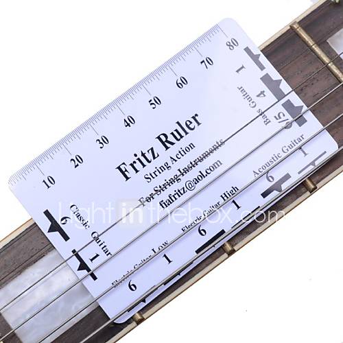 Guitar String Pitch Ruler Fritz Ruler for Acoustic Electric Guitar