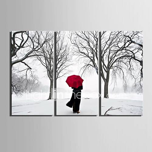 EHOME® Stretched Canvas Art Back Decoration Painting Set of 3 2754738