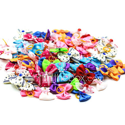 Image de Chat Chien Accessoires pour poils Noeud Papillon VÃªtements pour Chien Mignon Vacances NÅ“ud papillon Couleurs alÃ©atoires