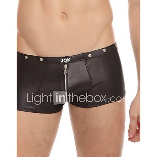 Image de Boxer Slip Pour des hommes Cuir Verni