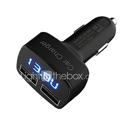 Image de Affichage LED CIGARETTE 2 Ports USB Chargeur Seulement DC 5V/3.1A