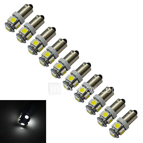 Image de 1W BA9S Lampe de DÃ©coration 5 SMD 5050 70-100lm lm Blanc Froid 6000-6500 K DC 12 V