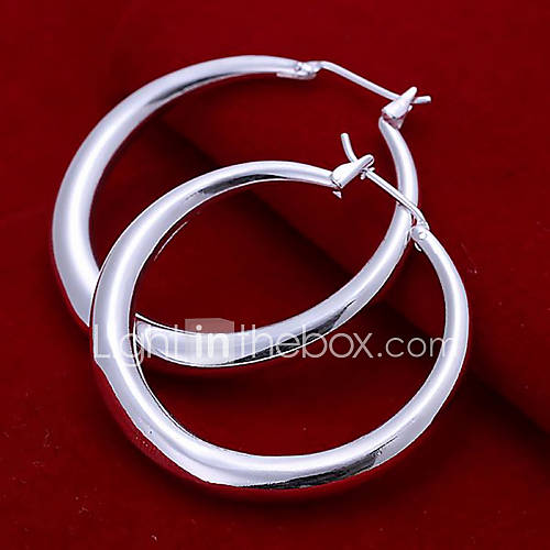 Image de Boucles d'oreille gitane Cuivre PlaquÃ© argent Mode Argent Bijoux SoirÃ©e Quotidien DÃ©contractÃ© 2pcs