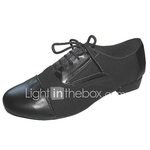 Image de Chaussures de danse(Noir) -PersonnalisablesDaim Cuir-Moderne Salon