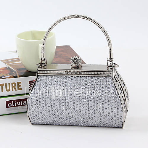 Women PU / Metal Minaudiere Tote / Clutch / Evening Bag / Wristlet