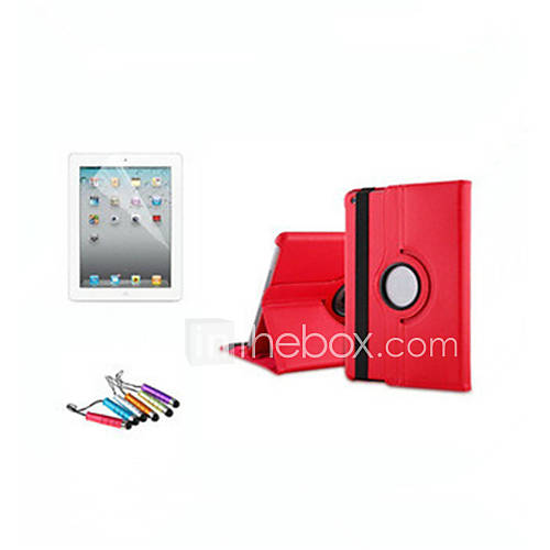 Image de 360 degrÃ©s pied rotatif Ã©tui en cuir Smart Cover pour ipad2 3 4 fonction protecteur d'Ã©cran stylet