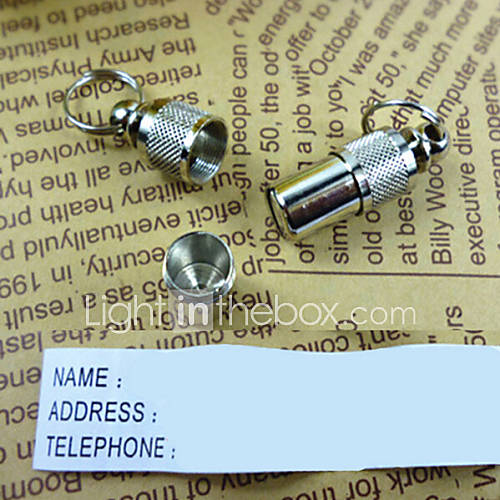 Image de Chat / Chien Etiquettes / Tags ID SÃ©curitÃ© Solide Argent Aluminium