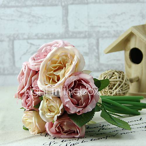 Image de 1 Une succursale Soie / Plastique Pivoines Fleur de Table Fleurs artificielles (5.9"X 10.23")