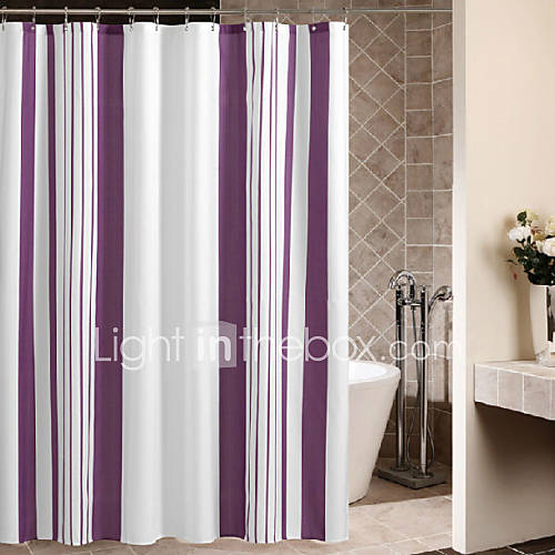 Sound Asleep Blackout Curtain Liner Plastic Striped Shower Curtains
