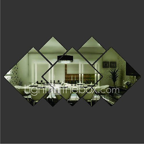 Rhombus Shaped DIY Mirror Wall Stickers Art Decals 3703387 2016 5.59