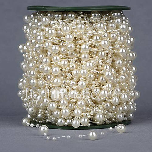 75 Meters Fishing Line Artificial Pearls Beads Chain Garland Flowers