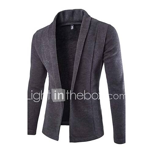 Image de Blazer Homme,Couleur Pleine DÃ©contractÃ© / Quotidien Manches longues Normal Autres