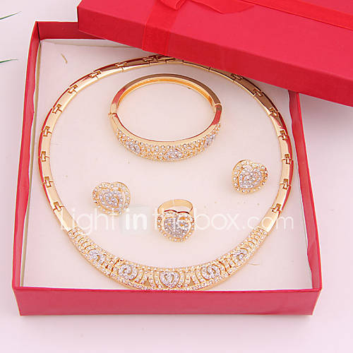 Image de Bijoux-Colliers dÃ©coratifs / Boucles d'oreille / Anneaux / Bracelet(Alliage / Strass)Mariage / SoirÃ©e / Quotidien Cadeaux de mariage