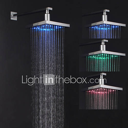 Chrome LED Rain Shower Head 1039M4302 2016 44.99