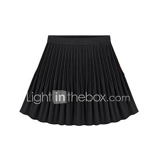 Womens Sexy Casual Cute Plus Sizes Inelastic Thin Above Knee Skirts Chiffon 3995548 2016 699 9747