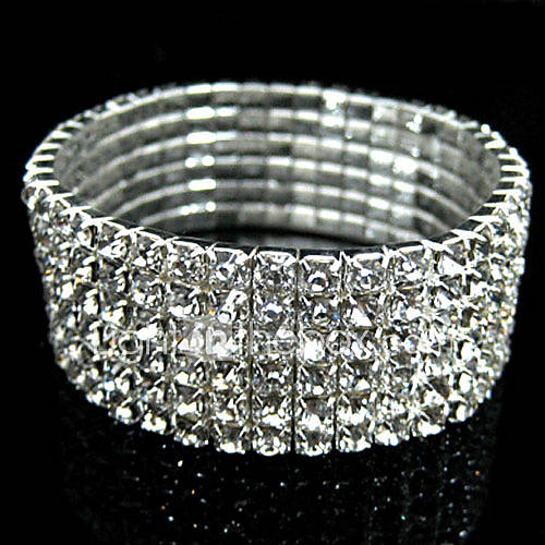 Image de Bracelets Rigides MariÃ©e bijoux de fantaisie Imitation Diamant Bijoux Pour Mariage Regalos de Navidad