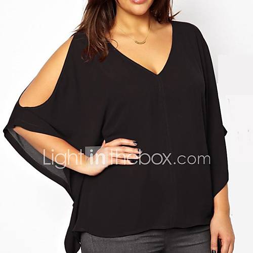 women's plus size polyester blouses