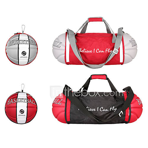 Cool Basketball Stye Bag /Outdoor Cover Fashine Bag Fans Bag Red/Gray