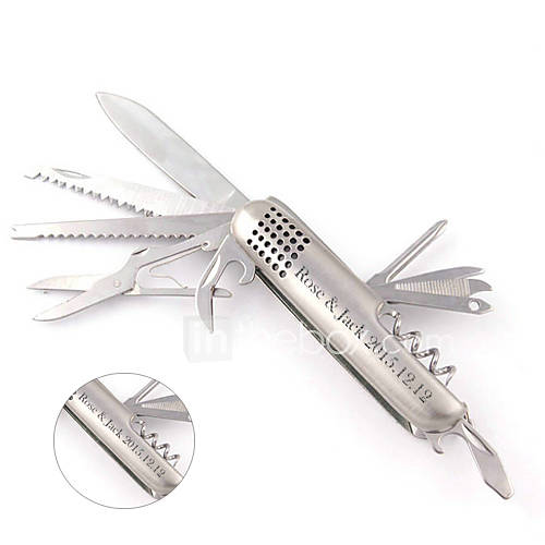 Personalized Gift Multifunctional Swiss Army Knife Stainless Steel