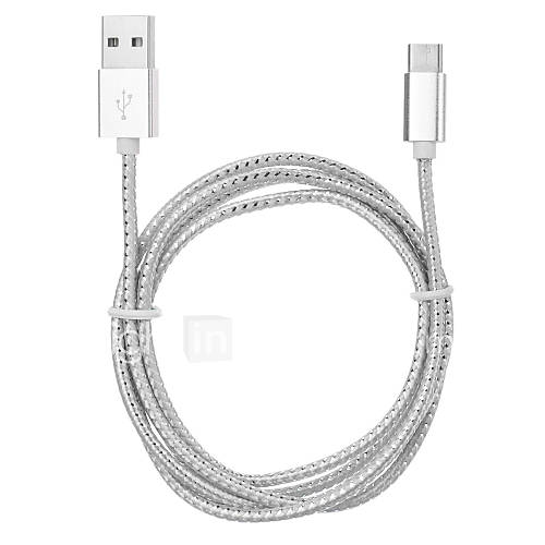 Image de 3.1 aluminium de type USB vers USB 2.0 c charge ; cÃ¢ble de synchronisation de donnÃ©es pour tablette / tÃ©lÃ©phone mobile (120cm)