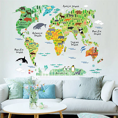 Image de Animaux Bande dessinÃ©e Paysage Stickers muraux Autocollants avion Autocollants muraux dÃ©coratifs MatÃ©riel RepositionableDÃ©coration