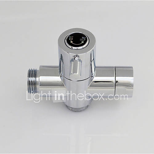 Chrome G1/2 (1/2'') Tadapter, Brass Valve Core Solid Brass Shower