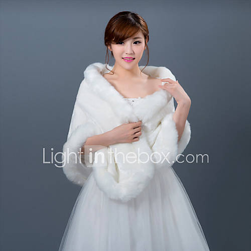 Winter Wedding Robe Coat Bridesmaid Dresses Shawl 4431876 2016 15.99