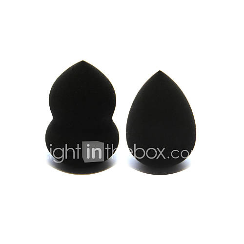 2Pcs Beauty Makeup Blender Blending Foundation Smooth Sponges Black Powder Puff 4481589 2016 3.95