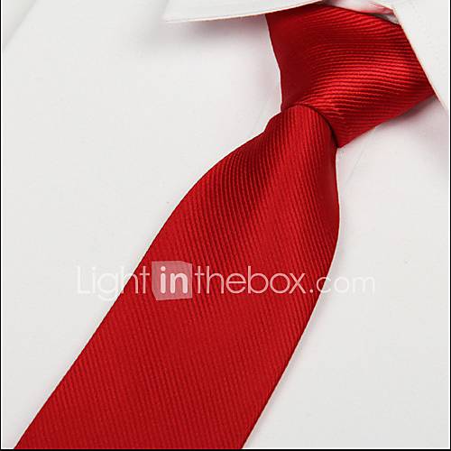 Image de adulte rouge sergÃ© cravate flÃ¨che jacquard cravate en soie de polyester