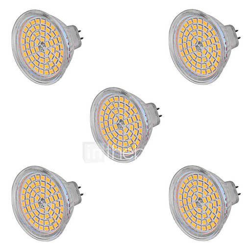 Image de 5W GU5.3(MR16) Spot LED MR16 60 SMD 2835 400-500 lm Blanc Chaud Blanc Froid 2800-3200/6000-6500 K DÃ©corative AC 100-240 AC 12 V