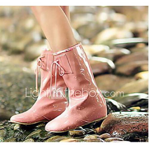 flat heel rain boots