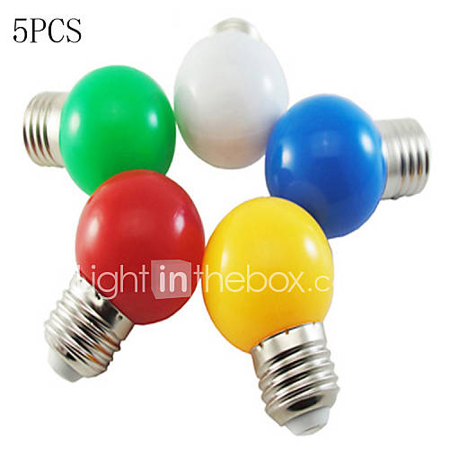 Image de 1W E26/E27 Ampoules Globe LED A60(A19) 8 SMD 2835 50-100 lm Blanc Froid 6000 K DÃ©corative AC 100-240 V