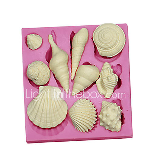 Image de 3d marine shell animal moules Ã  gÃ¢teaux en silicone Fondant moule chocolat sm-091
