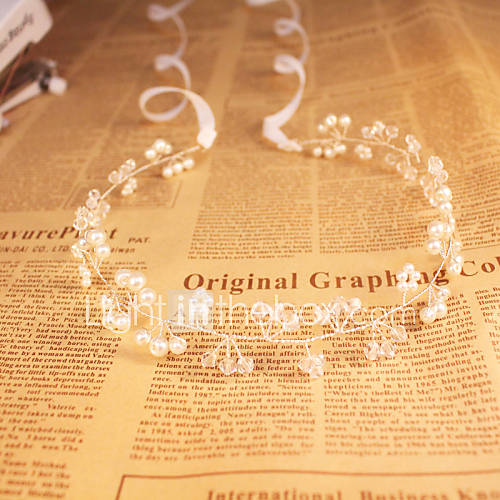 Image de Casque de perles de cristal / imitation pour femme / fleuriste - mariage / occasion spÃ©ciale / bandeaux extÃ©rieurs Ã  bas prix