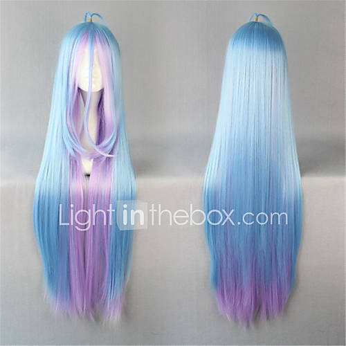 Lolita Wigs Sweet Lolita Color Gradient Extra Long Blue Lolita Wig 105