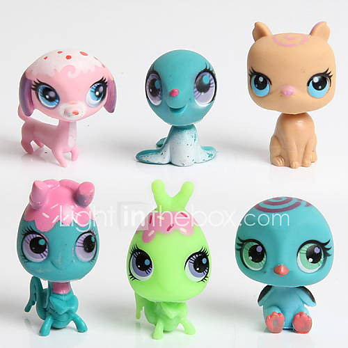 20pcs/Set Original Littlest Pet Shop Figures Can Rotate Pet Shop Dolls